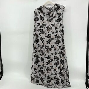 Susina Maxi Dress Floral Sleeveless Casual‎ Rayon Shirt Summer Lounge XXS